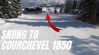 Courchevel 1850 - Skiing down to 1850