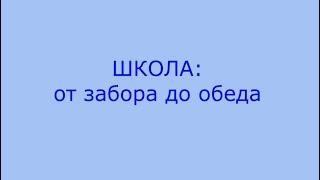 Школа: от забора до обеда