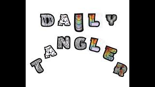 Daily Tangler   Special Alphabet July  2024  -  | #DailyTangler #MyiniaArt