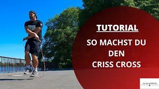 JUMPROPE TUTORIAL: How To Do The Criss Cross Full Breakdown (in German)