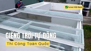 Thi Công Giếng Trời Tự Động Thông Minh - Thi Công Toàn Quốc |  Funas Việt Nam