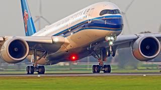 +60 Minutes of HEAVY AIRCRAFT TAKING OFF & LANDING | A380, B747, A350 | Amsterdam Schiphol Spotting