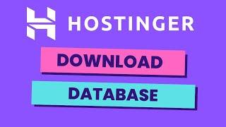 How to Download Database from Phpmyadmin Hostinger