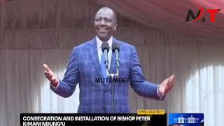 Shock as Ruto Delivers the Shortest Speech ever in MT Kenya Region Embu!!