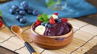 How to Make Traditional Acai Bowls (3 ingredients)