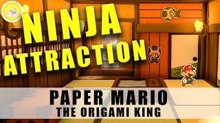 Paper Mario The Origami King all Ninjas, 100% Ninja Attraction walkthrough guide all Toads