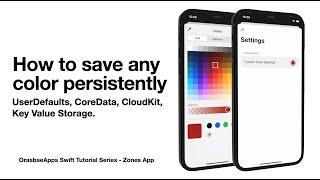 iOS Tutorial - How to store color with the new UIColorPicker iOS 14 | Swift, Xcode