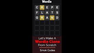 Let's code a wordle Game Clone from Scratch