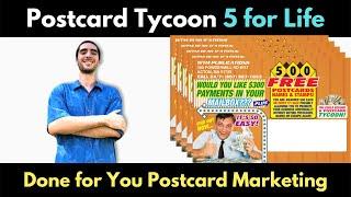 "Postcard Tycoon" 5 for Life - WTM Publications Postcard Marketing Campaign