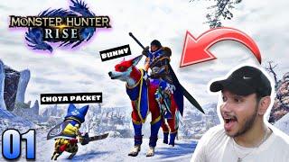 HUNTING MONSTERS WITH BUNNY AND CHOTA PACKET | MONSTER HUNTER RISE IN HINDI | IamBolt Gaming 2.0