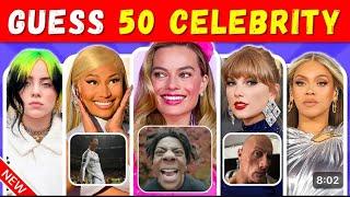 Guess the Celebrity in 3 seconds Quiz| 50 most famous people