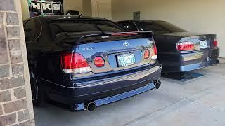 1997 Toyota Aristo V300 straight piped with Greddy mufflers