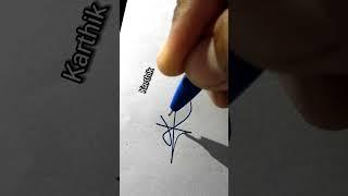 Karthik,name style #shorts #youtubeshorts #artist #handwriting #viral #signature #trending #sign