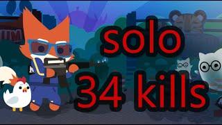 Super Animal Royale Gameplay - INSANE 34 Kill solo win (ofc not an insane one get clickbaited lol)