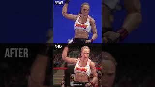 BEFORE - AFTER : RONDA ROUSEY WWE STOP MOTION #SHORTS