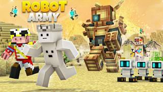 I Got Attacked by ROBOTS ARMY in this Minecraft Server