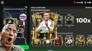 Funny 100x Thunderstruck Packs Ft Mbappe, Lampard, Rui Costa, Nesta - FC Mobile