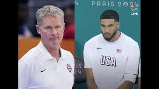 Steve Kerr Explains Why Jayson Tatum Didn't Play In Team USA vs. Serbia Olympic Opener...