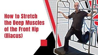 How to Stretch the Deep Muscles of the Front Hip  (Iliacus) | Ed Paget