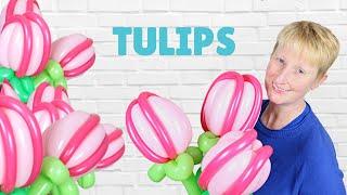 How to Make a Balloon Tulip Flower  Tulips Balloon Tutorial