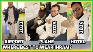 WHERE to WEAR my IHRAM? I tried Airport, Plane and Hotel. My Tips Vlog Umrah Hajj 2025 S3E4