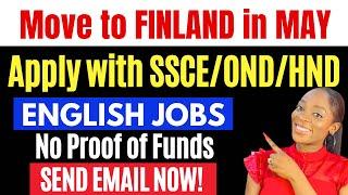 HURRY! Come to FINLAND for FREE in MAY! No Proof of Funds | No Age Limit