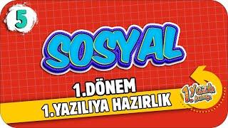 5.Sınıf Sosyal Bilgiler 1.Dönem 1.Yazılıya Hazırlık | 2021 