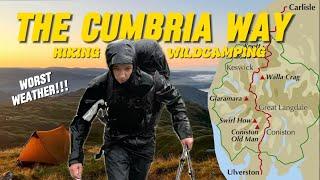 Hiking and Camping the length of the Lake District on the Cumbria Way (120km+ hike! we got soaked!)