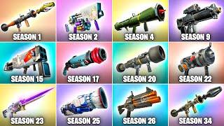 Evolution of All Fortnite Explosive Weapons & Items (Chapter 1 Season 1 - Chapter 6 Season 2)