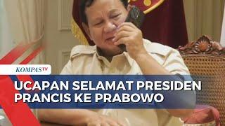 Momen Prabowo Terima Ucapan Selamat dari Presiden Prancis Emmanuel Macron