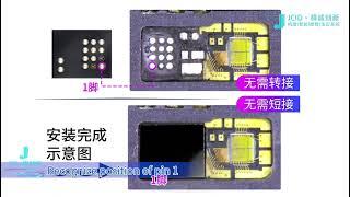 Installation Demo For iphone X-12 series JC universal dot projector chip