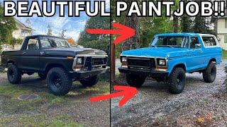 Bronco Paintjob Reveal! | 1979 Ford Bronco Restoration |PART 44|