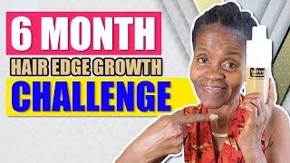 6 MONTH HAIR EDGE GROWTH CHALLENGE 2020-2021 | ALOE VERA OIL | SANDRABURNETTLIFESTYLE