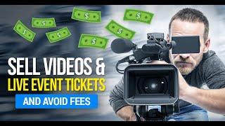 How To Sell Videos & Tickets To Your Events Online With PPV Streaming ️NO commission! ⬅️