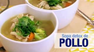 Sopa detox de pollo