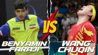 Unbelievable! Wang Chuqin - World No. 1 Player Defeated by 14-Year-Old Boy Benyamin Faraji