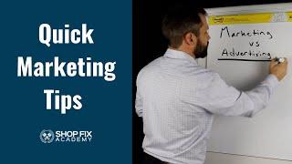 Quick Marketing Tips For Repair Shop Owners