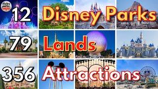 All Disney Park Attractions - 2.5 Hour Compilation of all RIDES & SHOWS - 2022