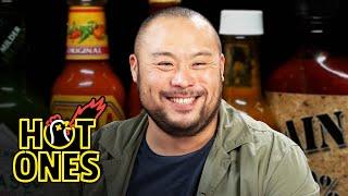 David Chang Sweats Like Crazy While Eating Spicy Wings | Hot Ones