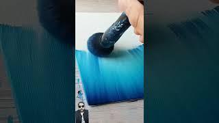 stormy sky underwater seascape / easy acrylic painting ideas for beginners