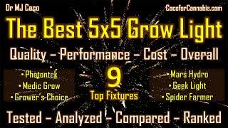 The Best 5x5 Grow Light: 9 Fixtures Tested, Analyzed, Compared, and Ranked