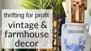 Thrift Haul! Let's go antiquing for vintage decor--some to keep and some to sell for profit!