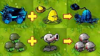 PVZ 1 Fusion 2.5 Challenge New Plants - 1 All Plants Fusion VS 400 Obsidian Gargantuar