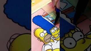 Drawing challenge  The Simpson $100 VS $10  PART 2