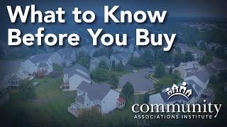 What to know before you buy in an HOA