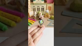 Diy : Globe en perle, fil de fer et liège miniature pour figurines #toys #diy #mini #cute #school