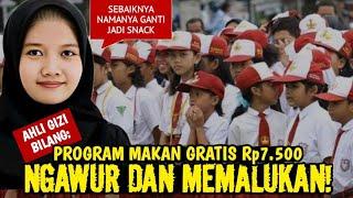 LIVE‼️KATA AHLI GIZI INI, PROGAM MAKAN SIANG GRATIS Rp7.500 NGAWUR DAN MEMALUKAN