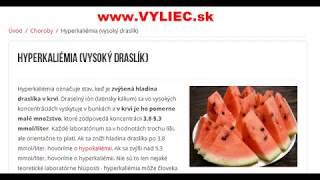 Hyperkaliémia - vysoký draslík