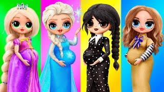 Уэнздэй, М3ГАН и принцессы Дисней станут мамами! 30 идей для кукол ЛОЛ