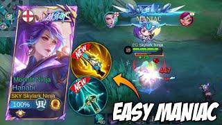 MANIAC WITH HANABI!! HANABI BEST BUILD AND EMBLEM 2024 | NEW SEASON - Mobile Legends